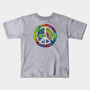 Colorful Peace Sign Kids T-Shirt